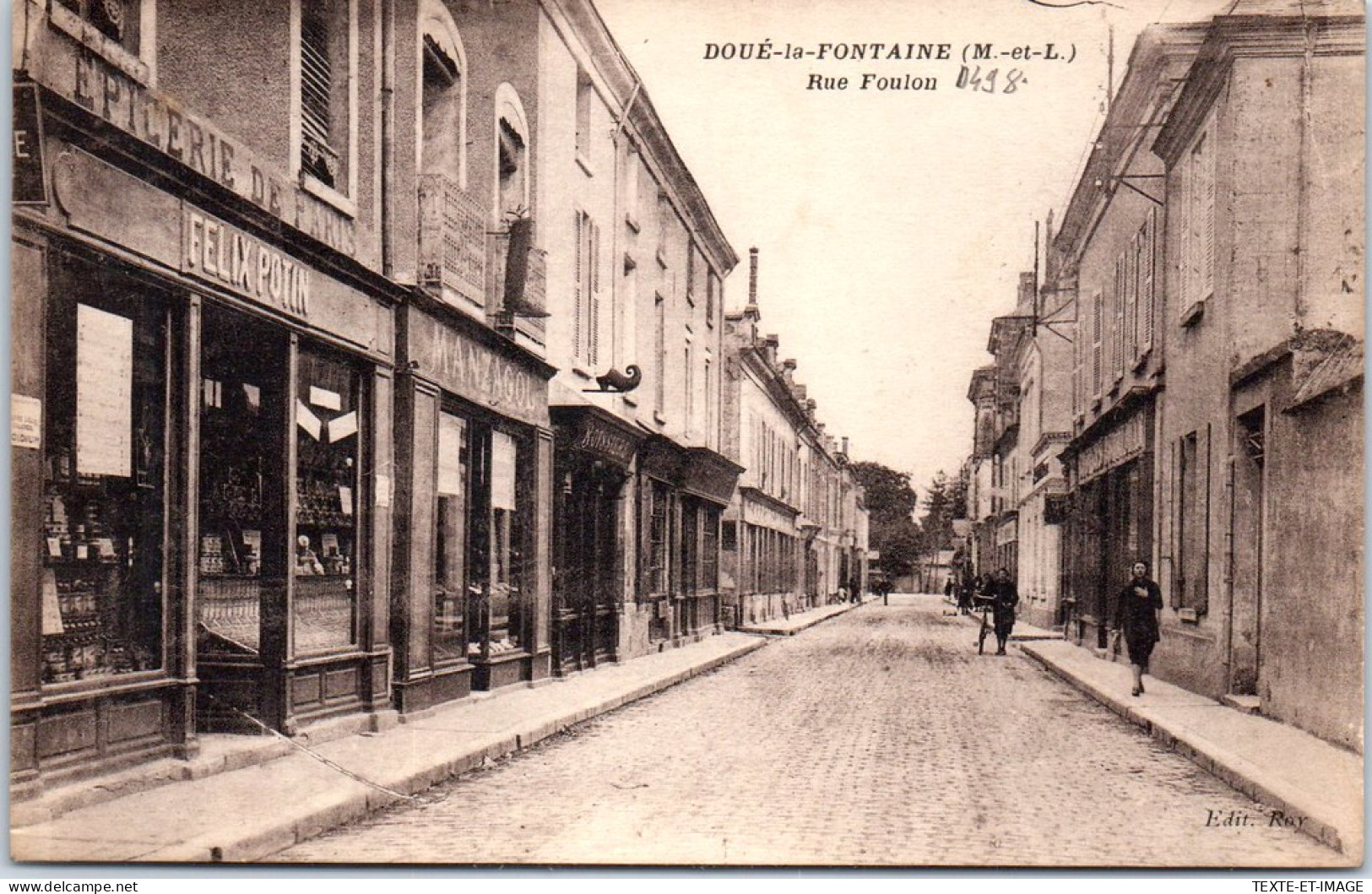 49 DOUE LA FONTAINE - Perspective De La Rue Foulon. - Doue La Fontaine