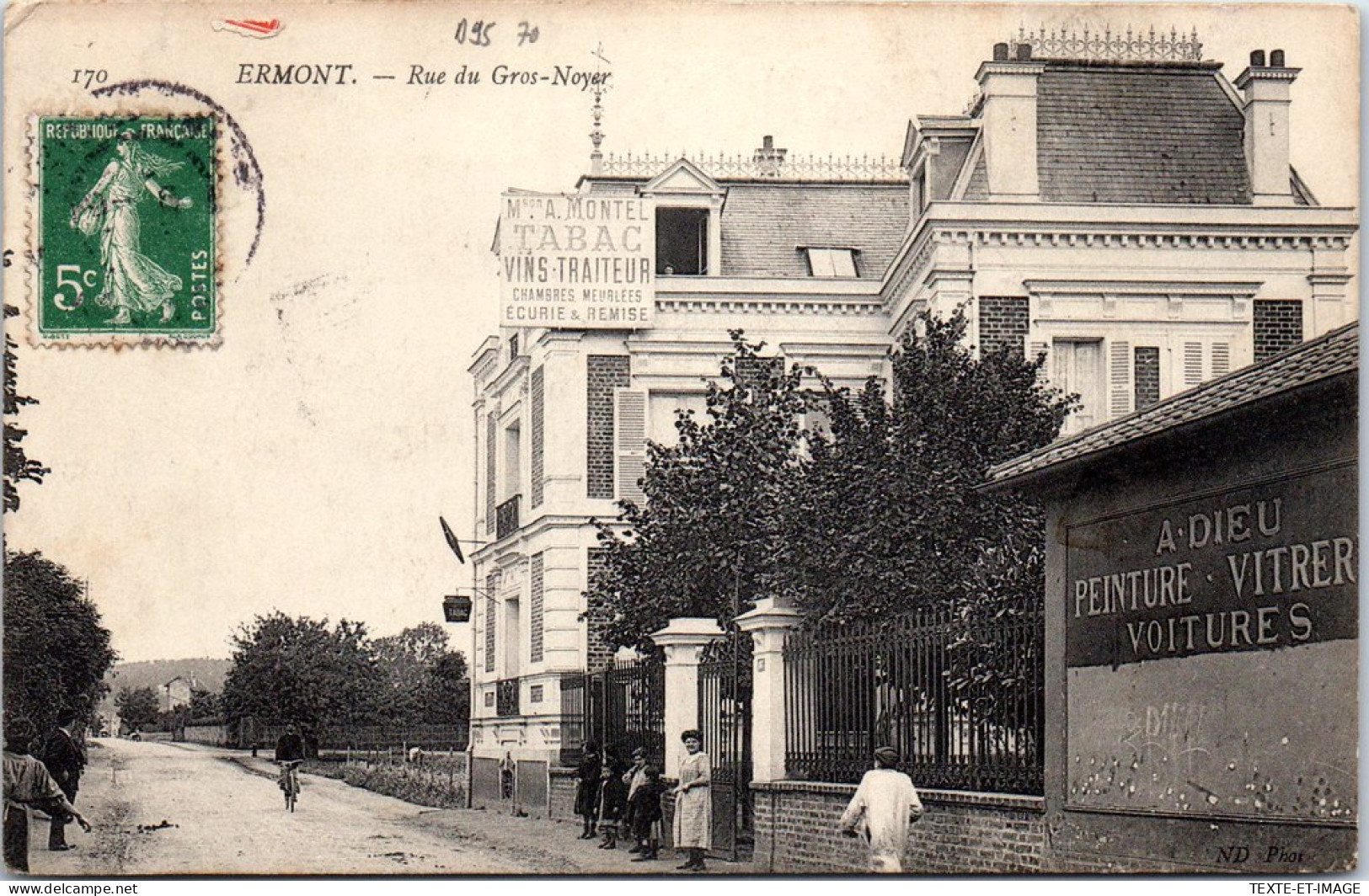 95 ERMONT - La Rue Du Gros Noyer, Ets A DIEU - Ermont-Eaubonne