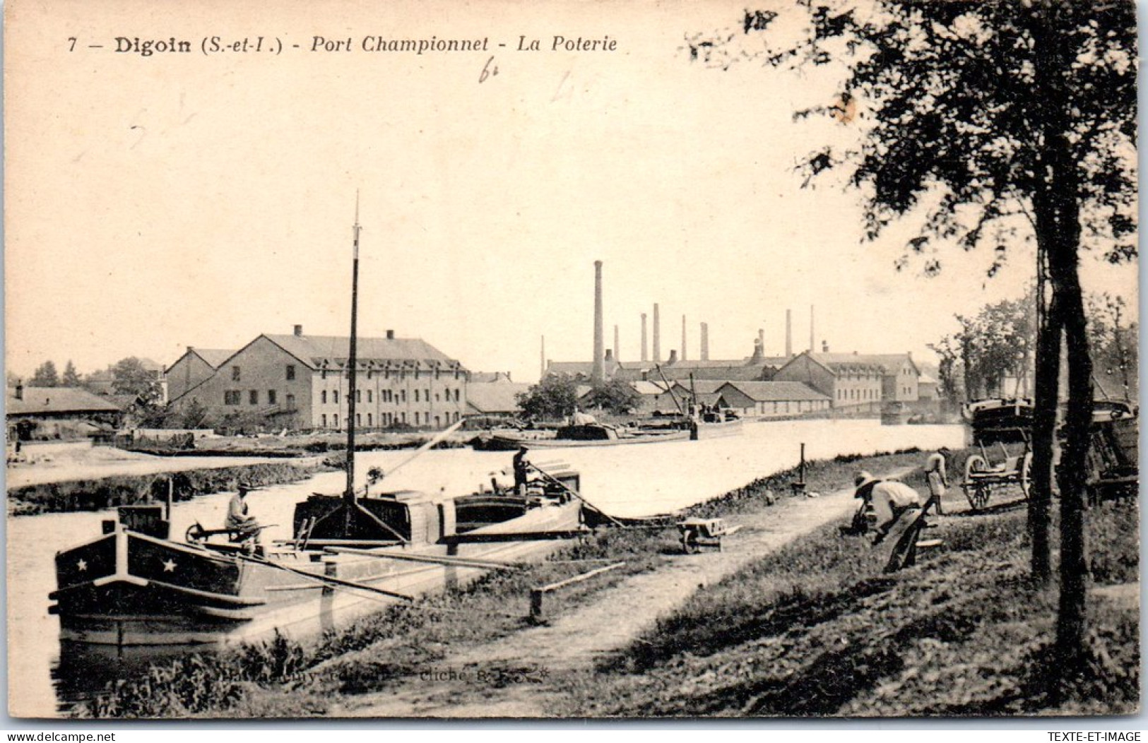 71 DIGOIN - Port Championnet, La Poterie. - Digoin