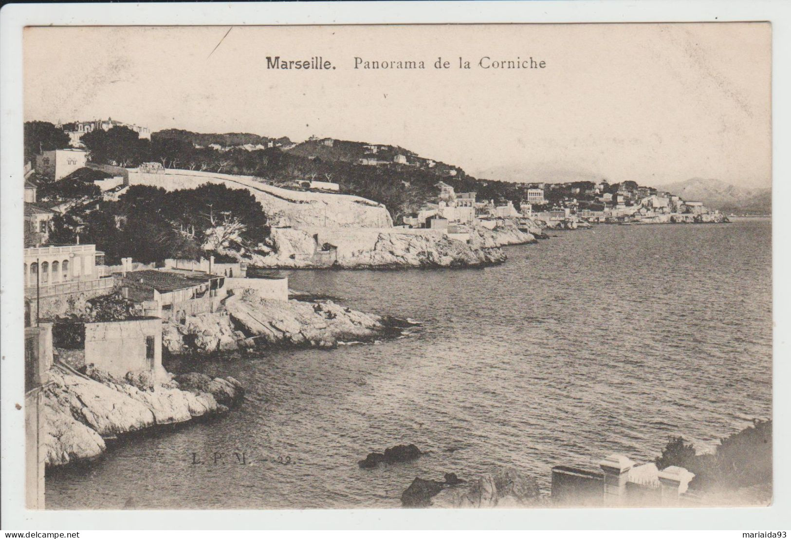 MARSEILLE - BOUCHES DU RHONE - PANORAMA DE LA CORNICHE - Endoume, Roucas, Corniche, Beaches