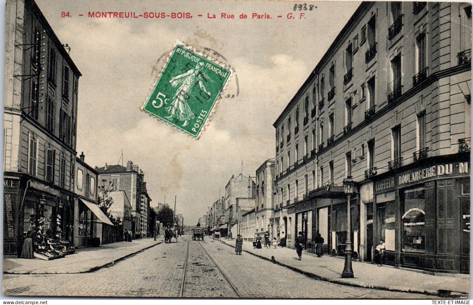 93 MONTREUIL SOUS BOIS - La Rue De Paris  - Montreuil