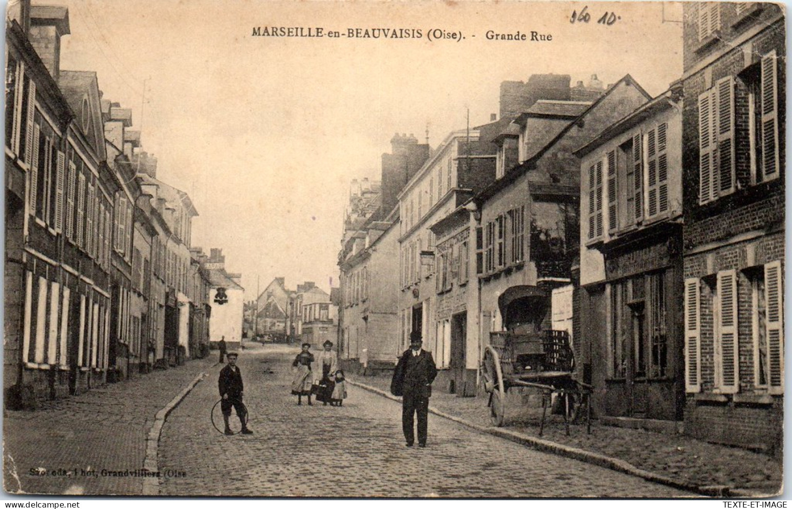 60 MARSEILLES EN BEAUVAISIS - La Grande Rue. - Marseille-en-Beauvaisis