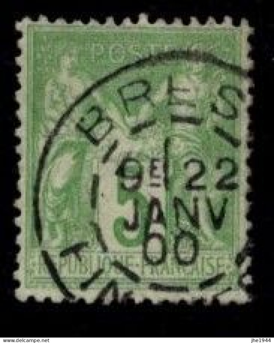 France N° 64 SAGE Type I 5 C Vert - 1876-1878 Sage (Typ I)
