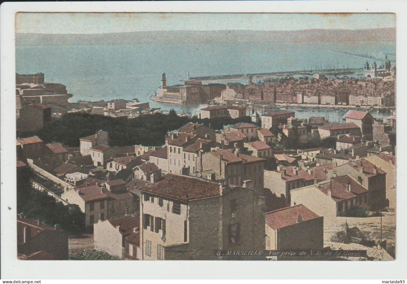 MARSEILLE - BOUCHES DU RHONE - VUE PRISE DE NOTRE DAME DE LA GARDE - Canebière, Stadscentrum