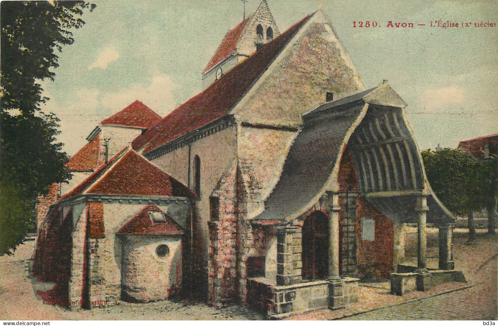  77   AVON  L'Eglise (impression Photomécanique) - Avon