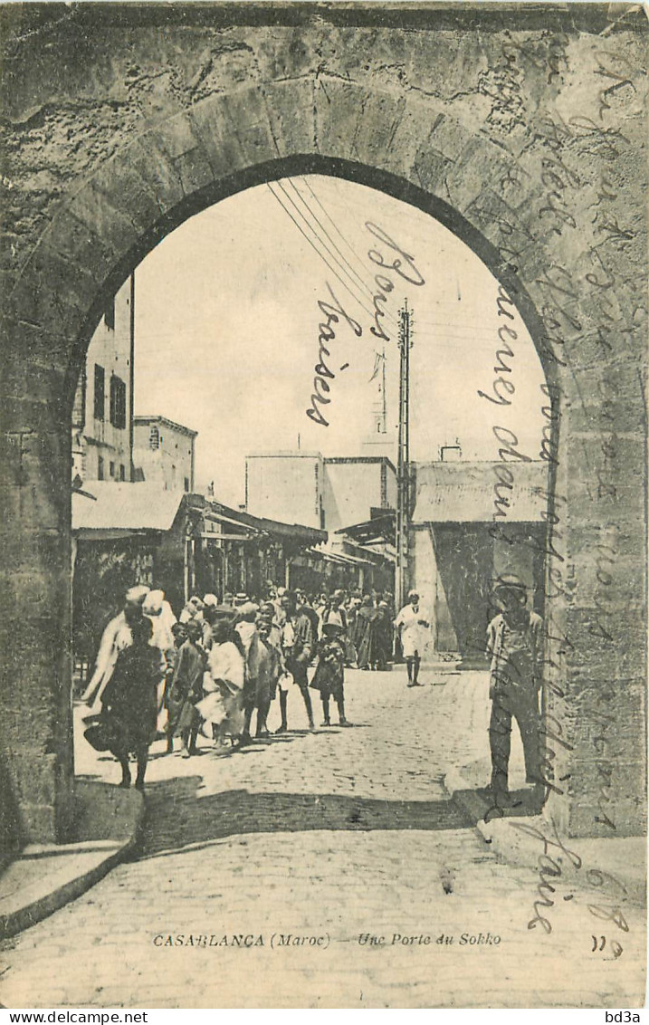  MAROC  CASABLANCA  Une Porte Du Sokko - Casablanca