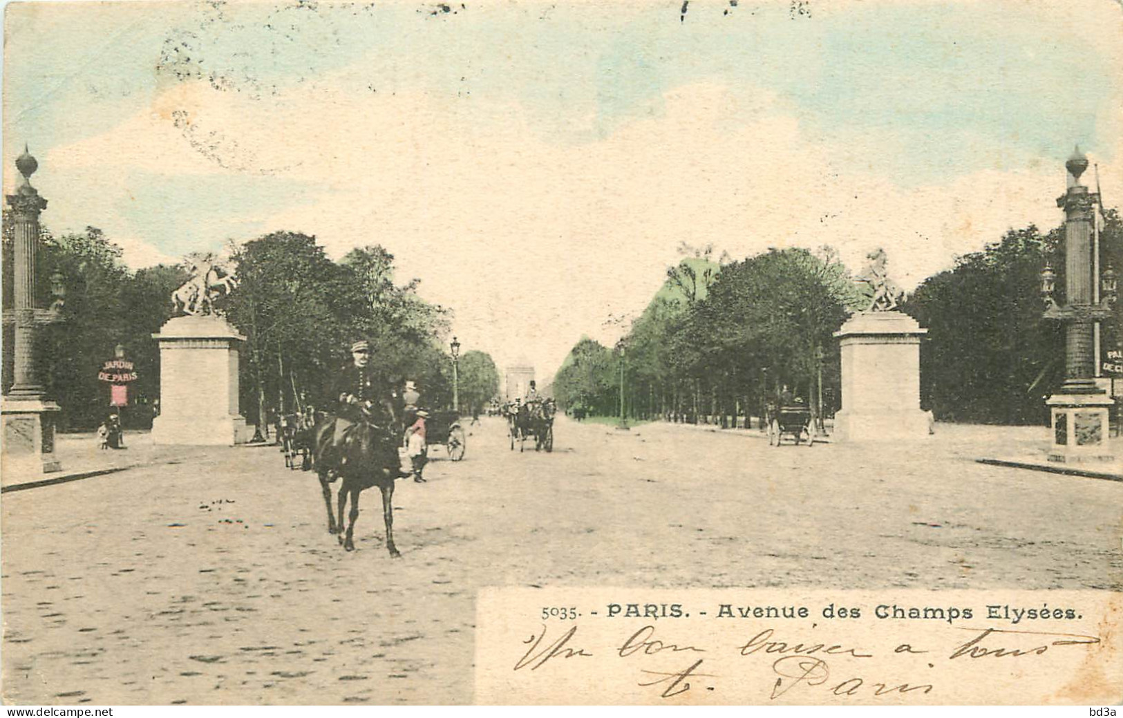  75   PARIS  Avenue Des Champs Elysées  - Triumphbogen