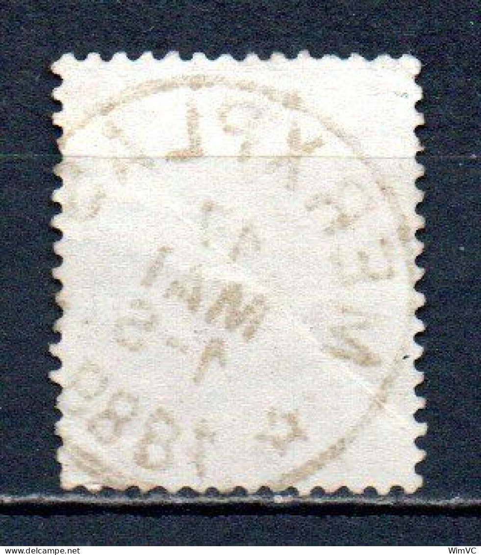 46 Gestempeld (sterstempel) MERXPLAS - COBA 25 Euro (zie Opm) - 1884-1891 Leopoldo II