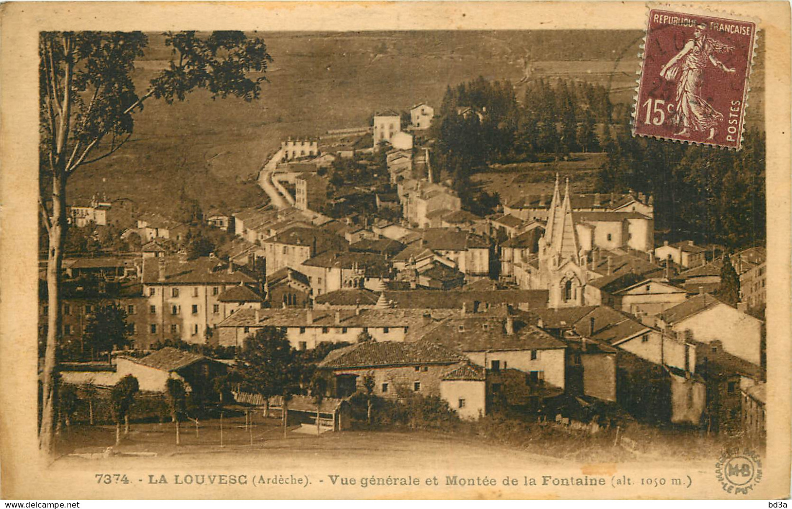 07  LA LOUVESC  Vue Générale, Montée De La Fontaine - La Louvesc