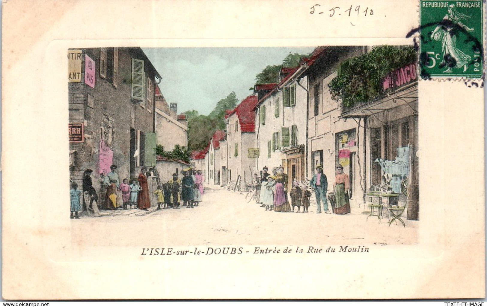 25 L'ISLE SUR LE DOUBS - Entree De La Rue Du Moulin  - Isle Sur Le Doubs