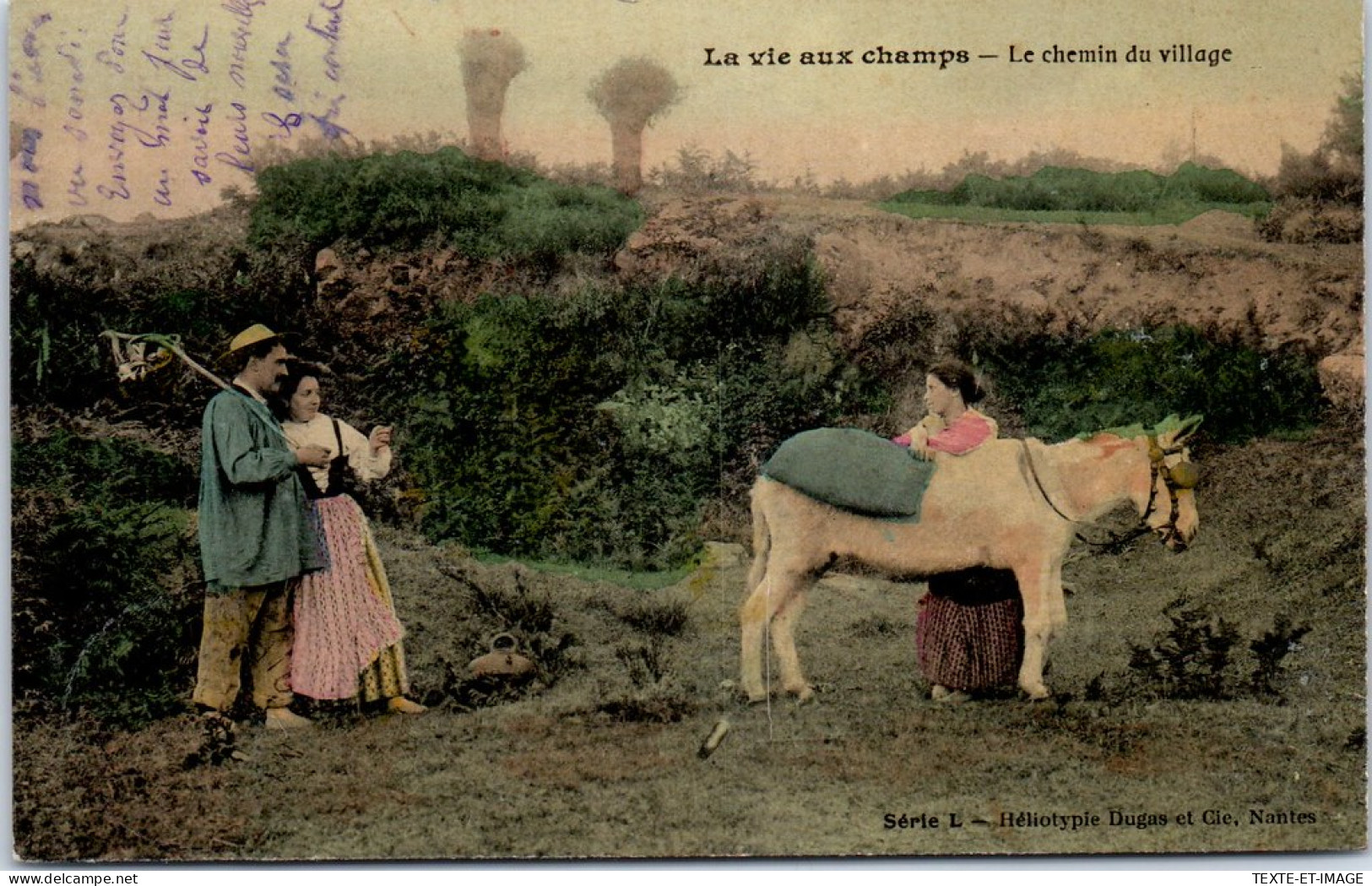 AGRICULTURE - Vie Au Champ - Le Chemin Du Village  - Otros & Sin Clasificación