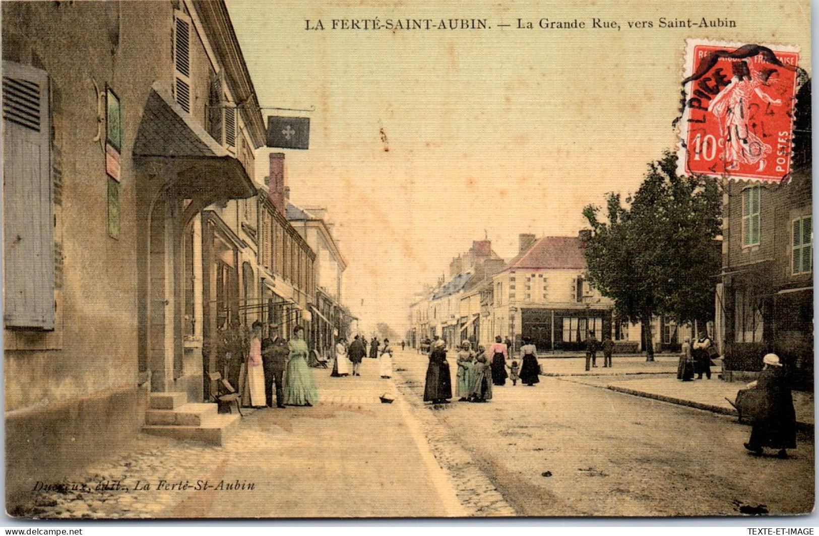 45 LA FERTE SAINT AUBIN -  La Grande Rue Vers Saint Aubin  - La Ferte Saint Aubin