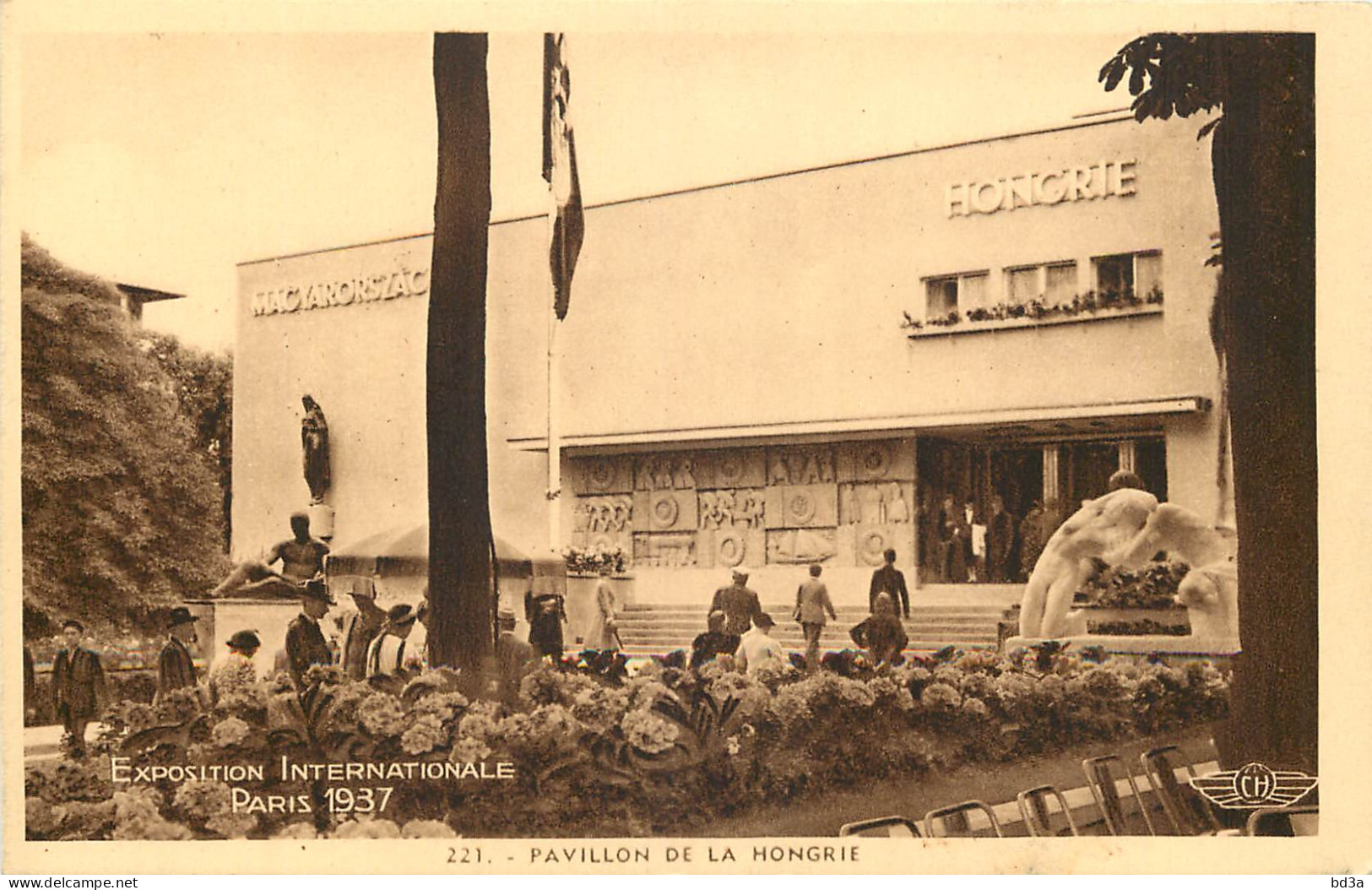 75  EXPOSITION PARIS 1937  Pavillons De La HONGRIE - Exposiciones