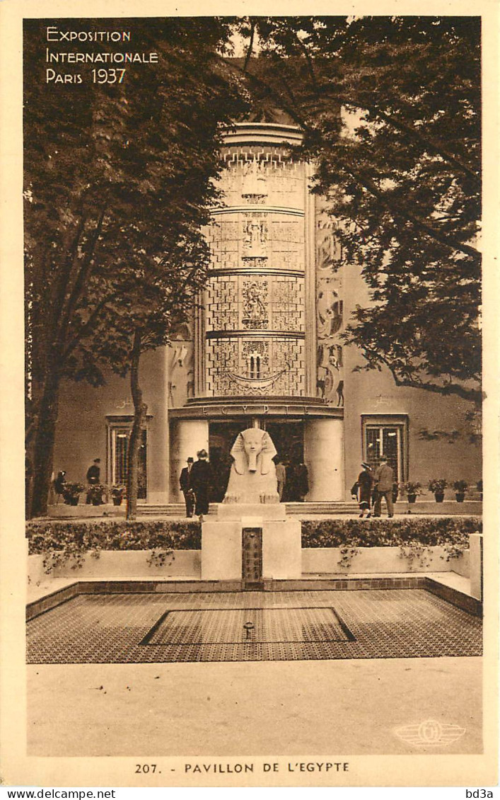 75  EXPOSITION PARIS 1937  Pavillon De L'EGYPTE - Expositions