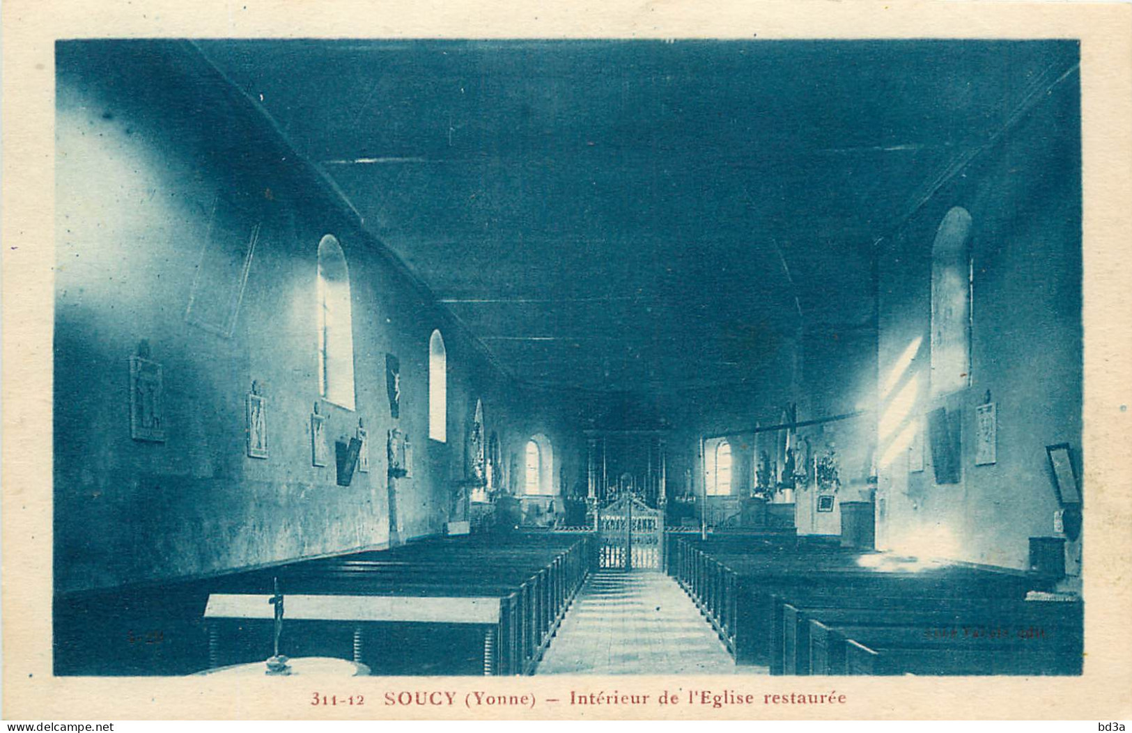  89  SOUCY  Intérieur De L'Eglise Restaurée - Otros & Sin Clasificación
