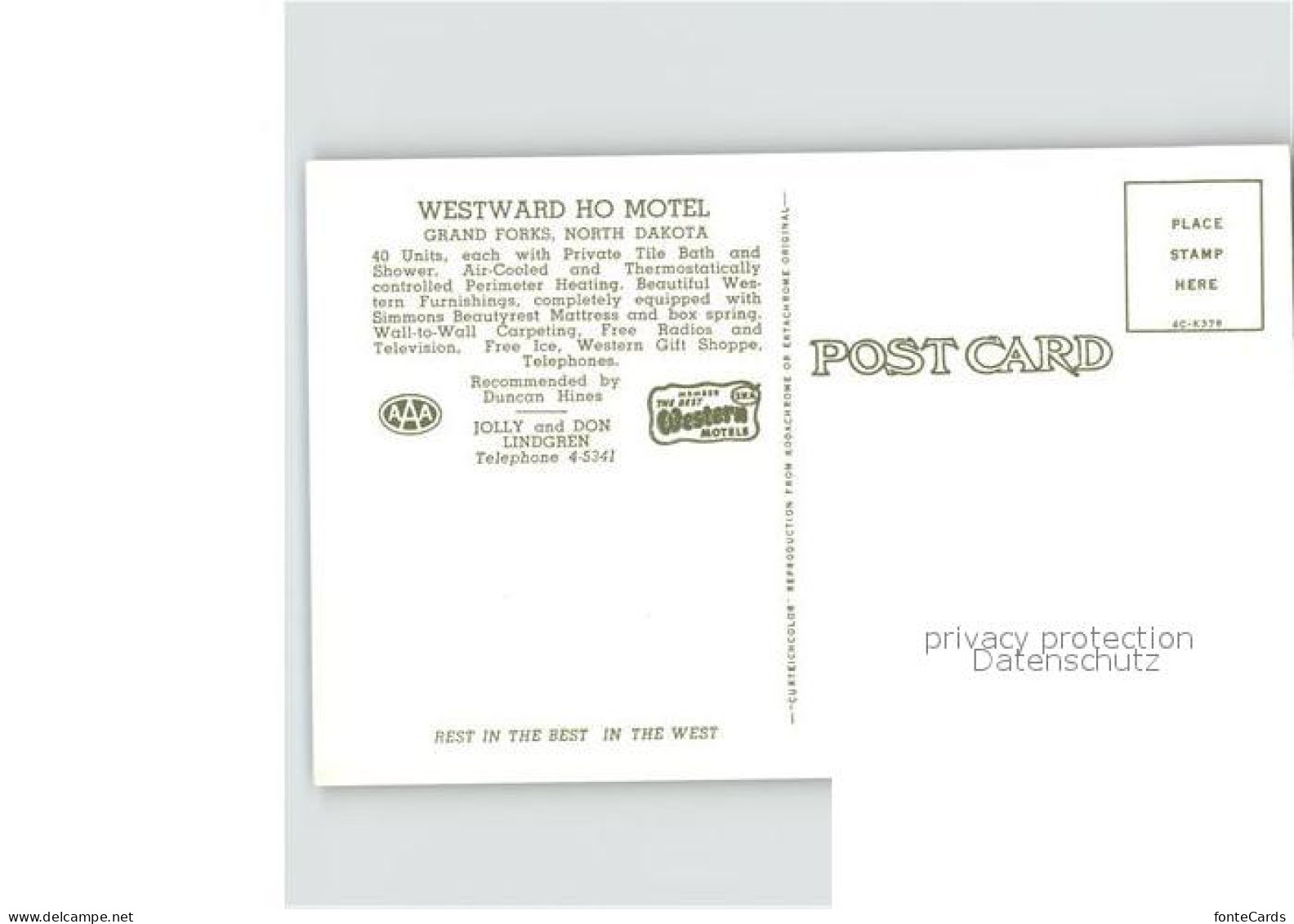 11748266 Grand_Forks_North_Dakota Westward Ho Motel - Altri & Non Classificati