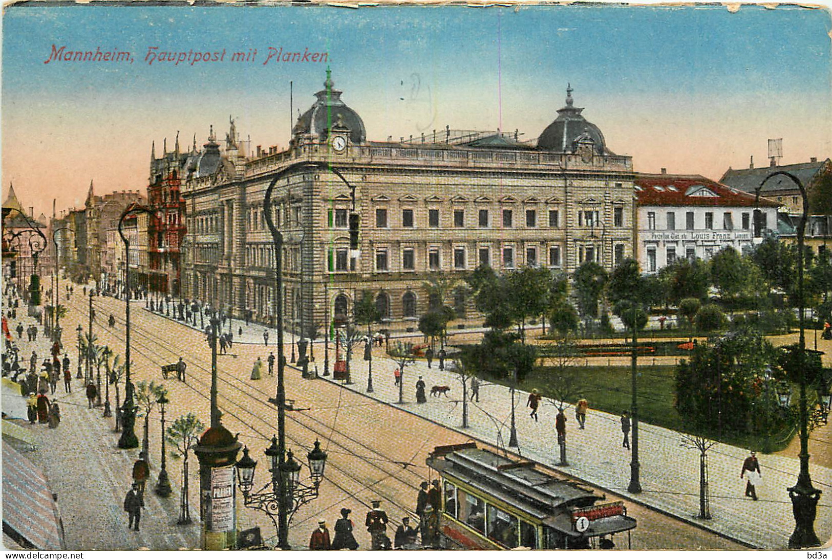  ALLEMAGNE   MANNHEIM  Hauptpost Mit Planken - Mannheim