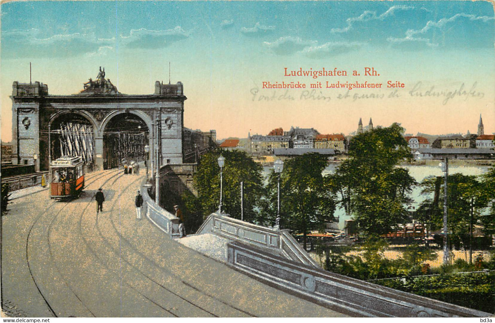  ALLEMAGNE   LUDWIGSHAFEN A. Rh   Rheinbrücke Mit  Ludwigshafener Seite - Mannheim