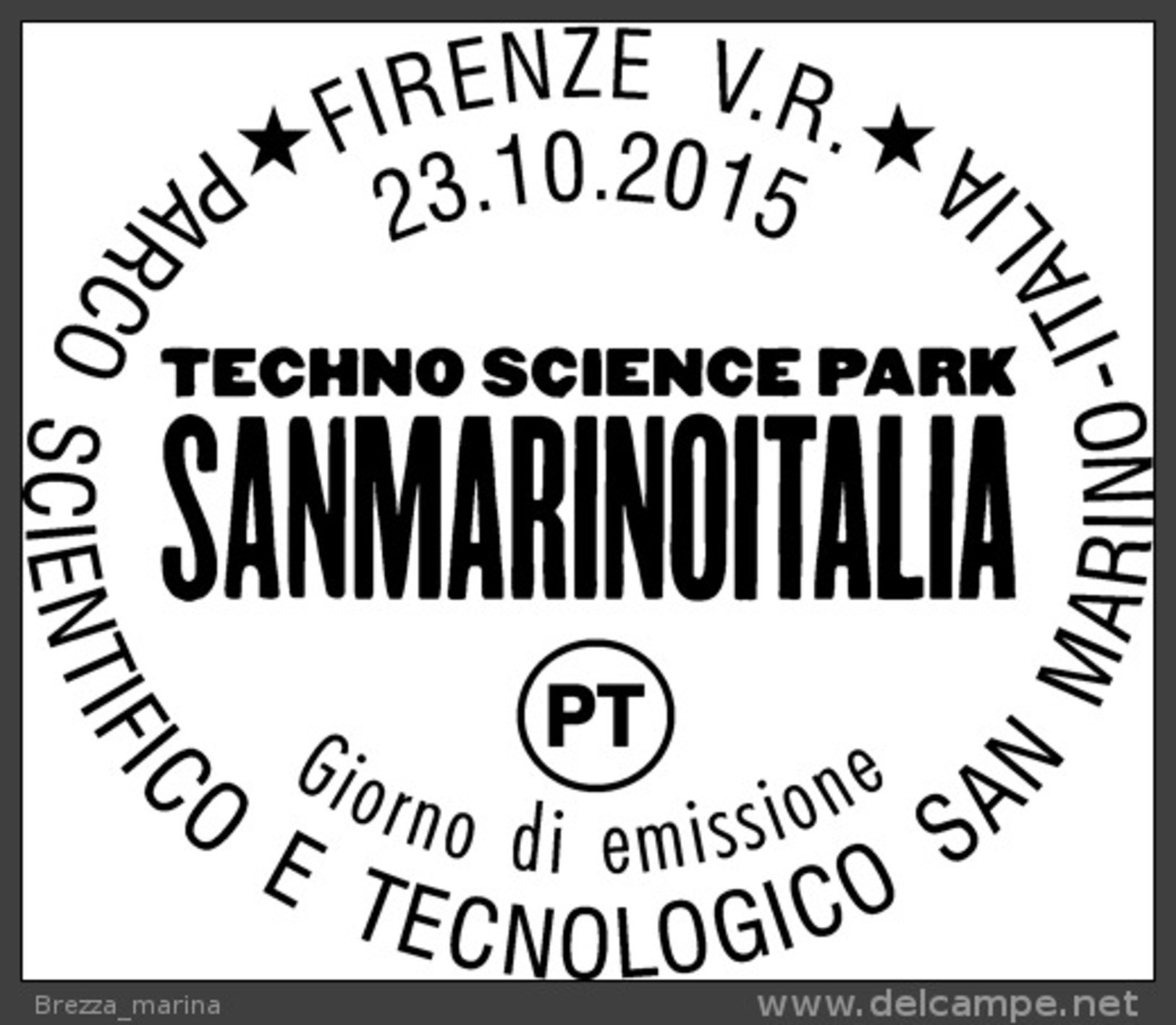 ITALIA - Usato - 2015 - Parco Scientifico Tecnologico San Marino-Italia - Robot - 0,95 - 2011-20: Usati