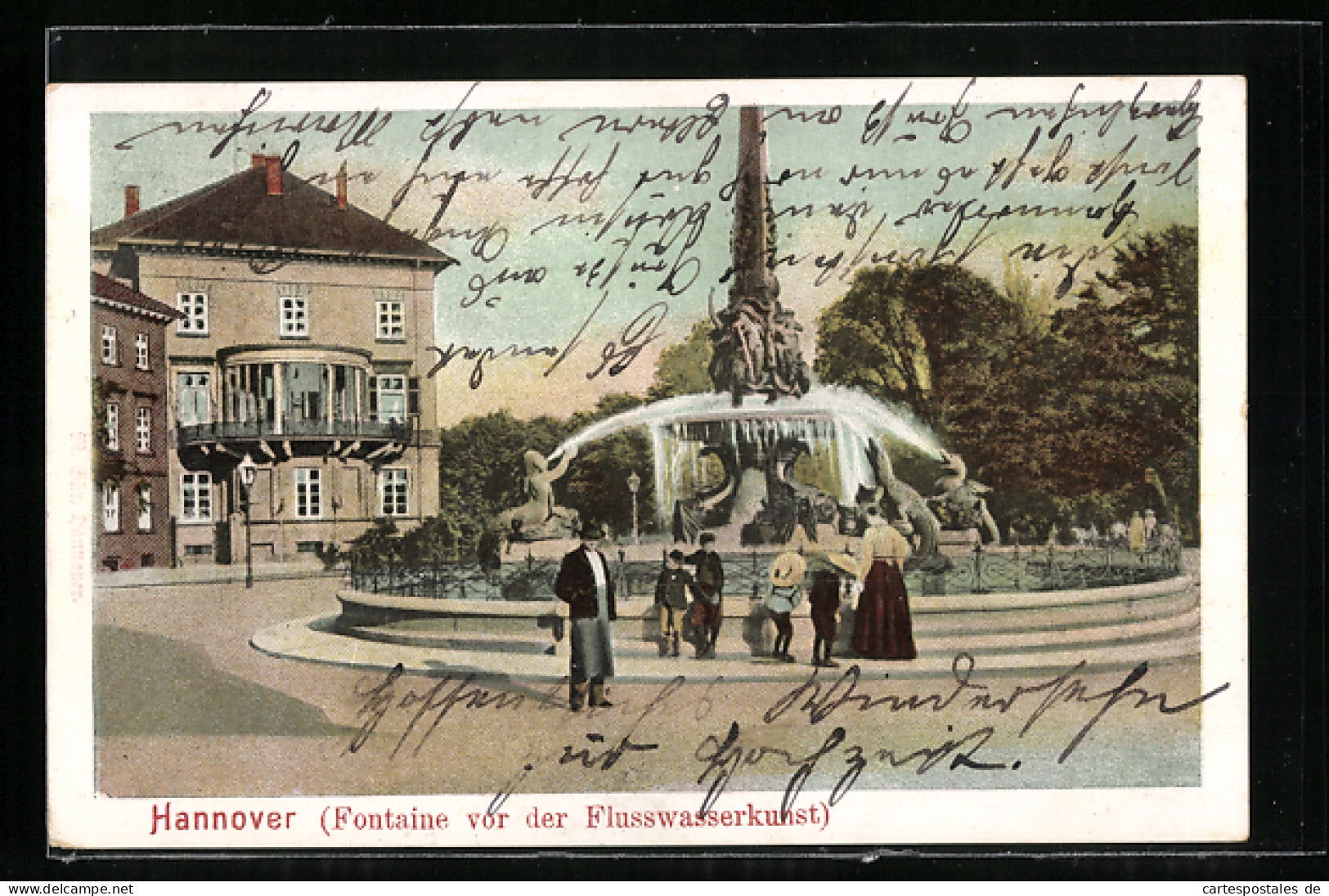 AK Hannover, Fontaine Vor Der Flusswasserkunst  - Hannover