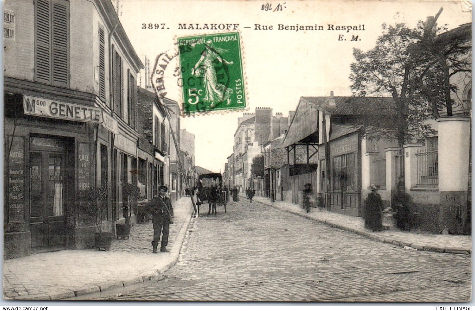 92 MALAKOFF - La Rue Benjamin Raspail. - Malakoff