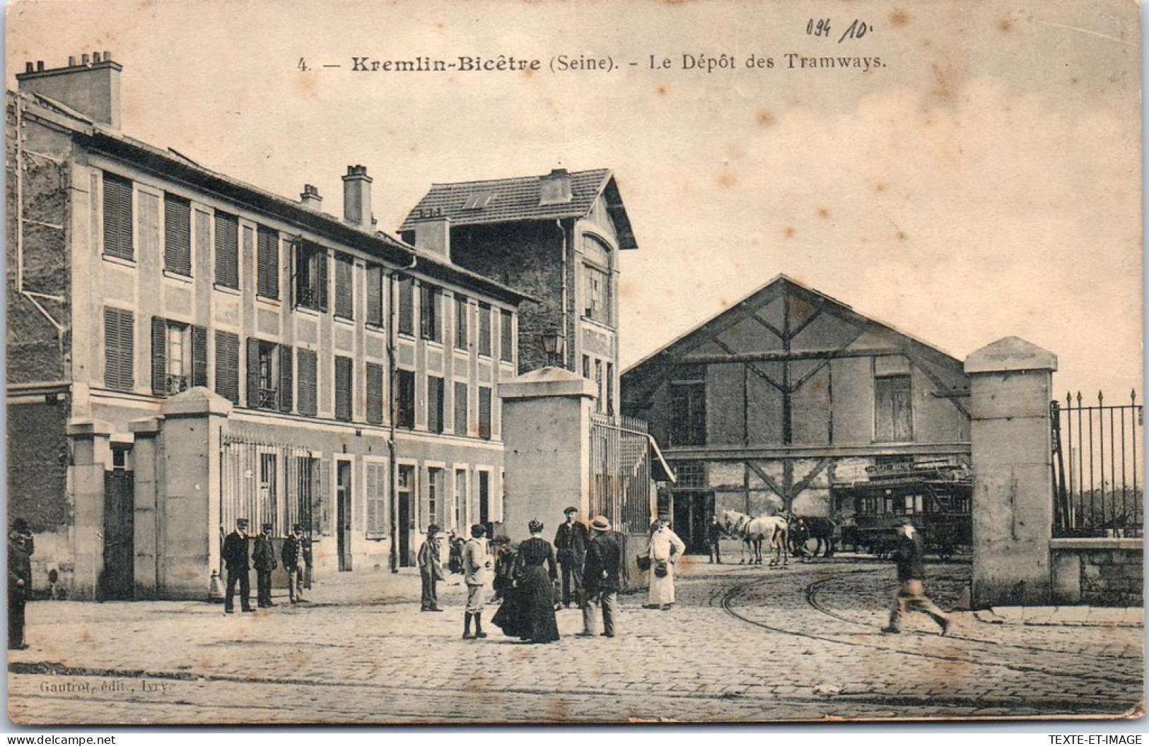 94 KREMLIN BICETRE - Le Depot Des Tramways  - Kremlin Bicetre