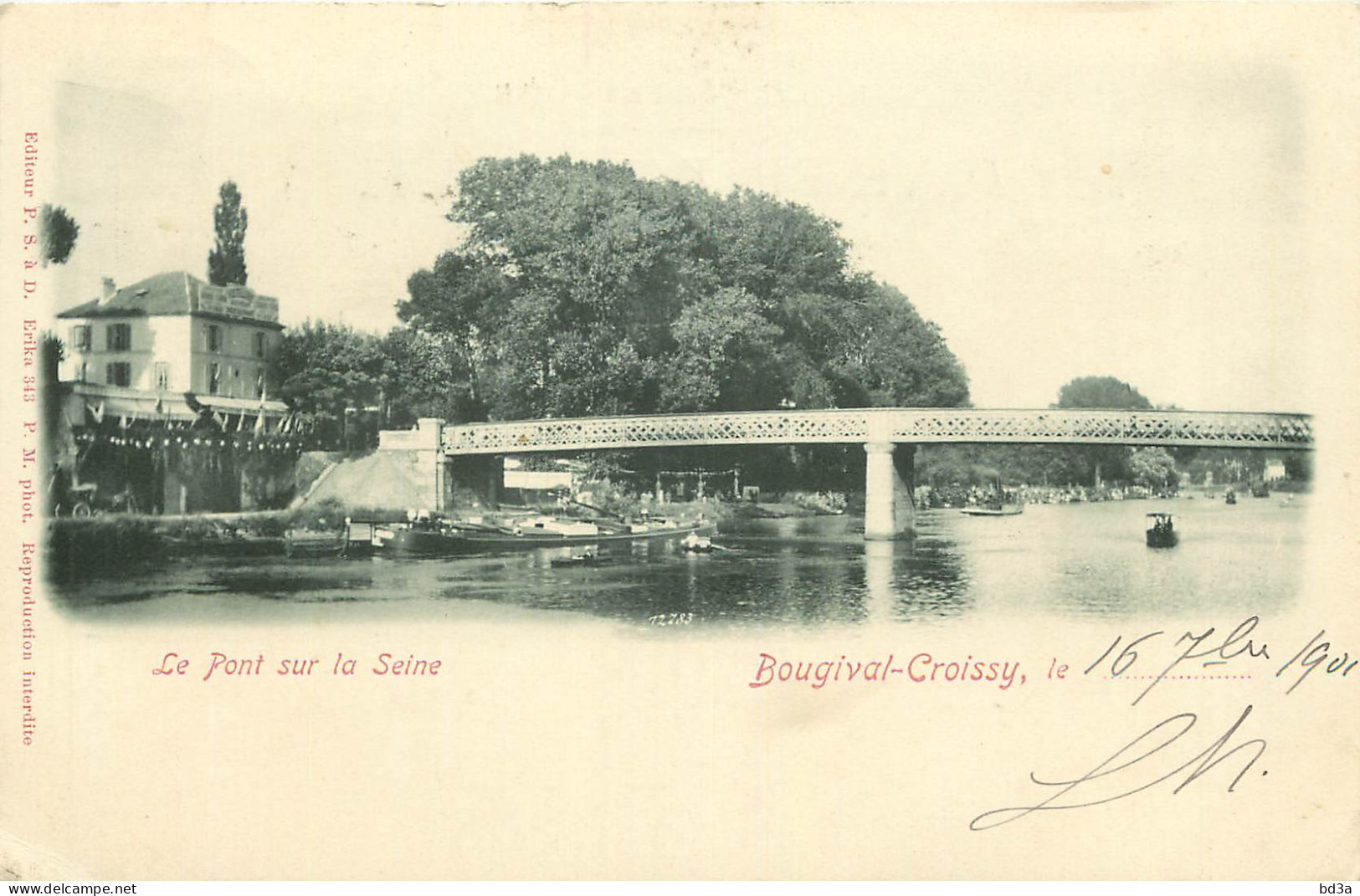  78  BOUGIVAL  CROISSY   Le Pont Sur La Seine  - Bougival