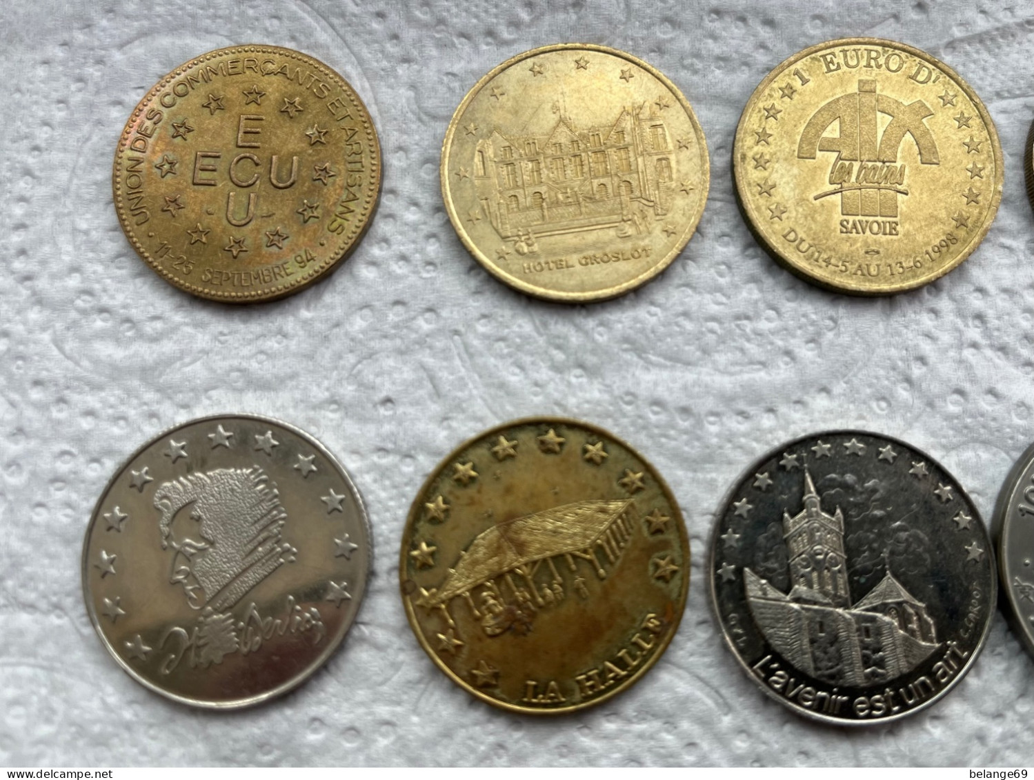 Beau Lot de 13 Monnaies - Euro / Ecu des Villes - 1998 - Rare et Sans Double !