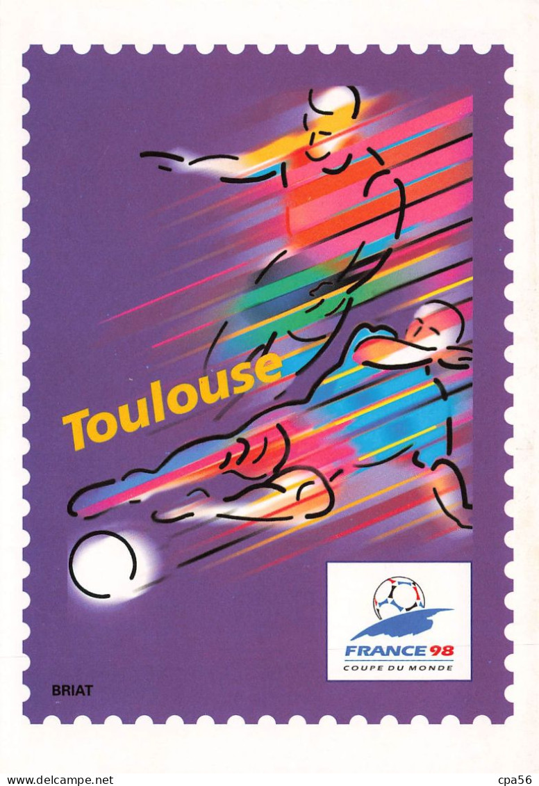ENTIER POSTAL - COUPE DU MONDE DE FOOTBALL 1998 / LENS + TOULOUSE + MONTPELLIER + SAINT-ETIENNE - Neuf