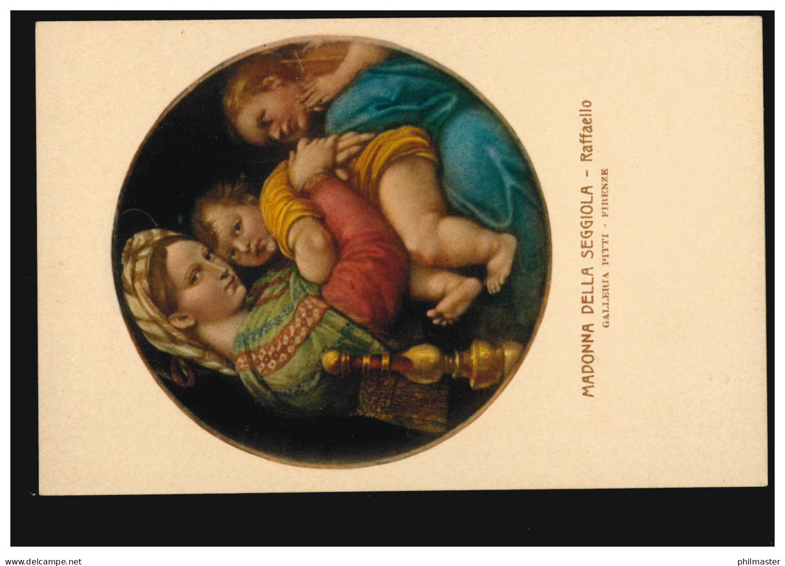 Künstler-AK Raffael: Madonna Della Seggiola, Verlag Sborgi Florenz, Ungebraucht - Unclassified