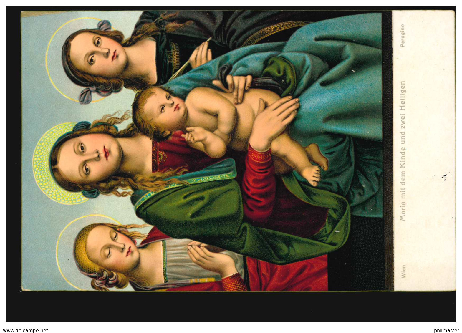 Künstler-AK Perugino: Maria Mit Kinde Und Mit Zwei Heiligen, Ungebraucht - Sin Clasificación
