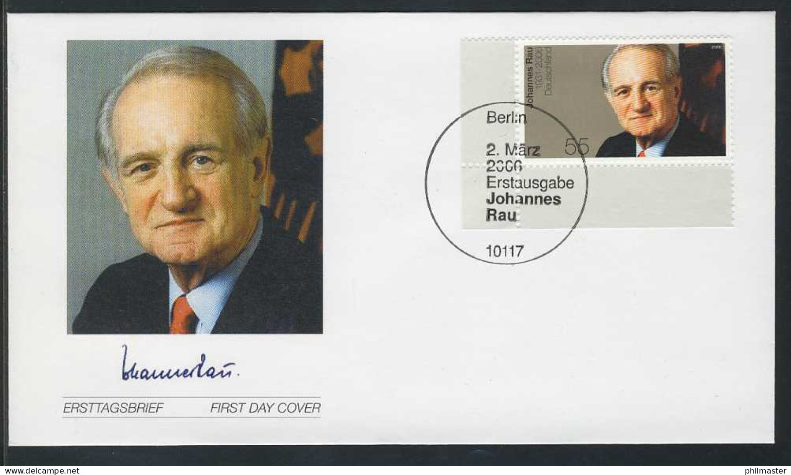 2528 Johannes Rau FDC Berlin - Lettres & Documents