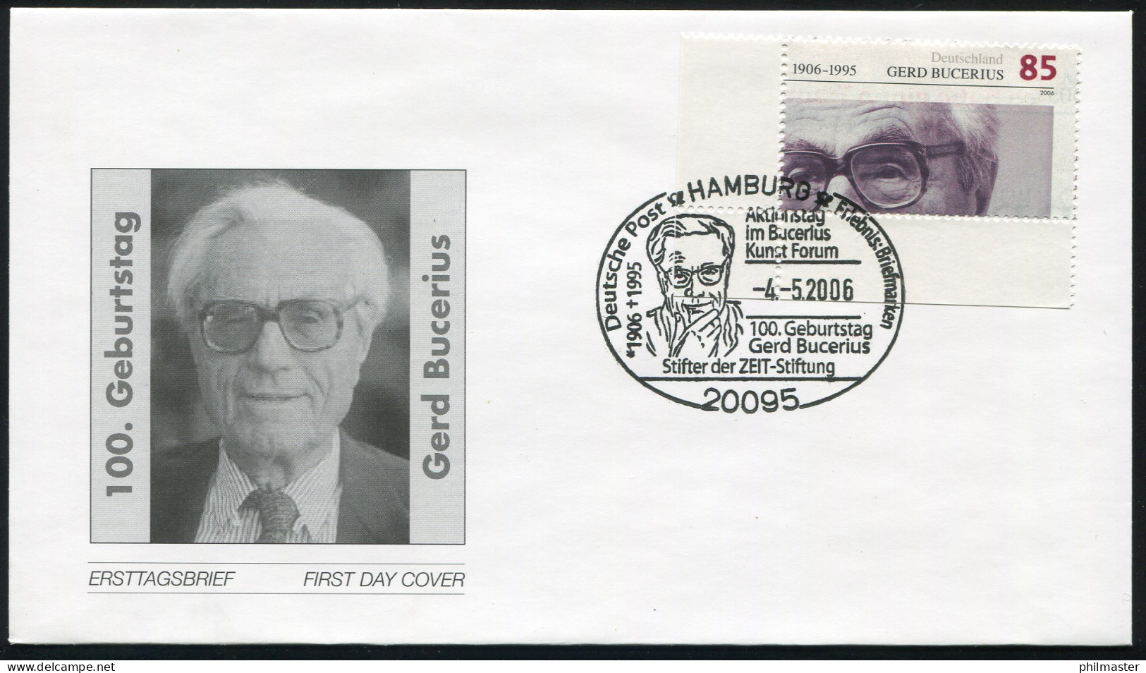 2538 Gerd Bucerius Auf FDC Hamburg - Storia Postale