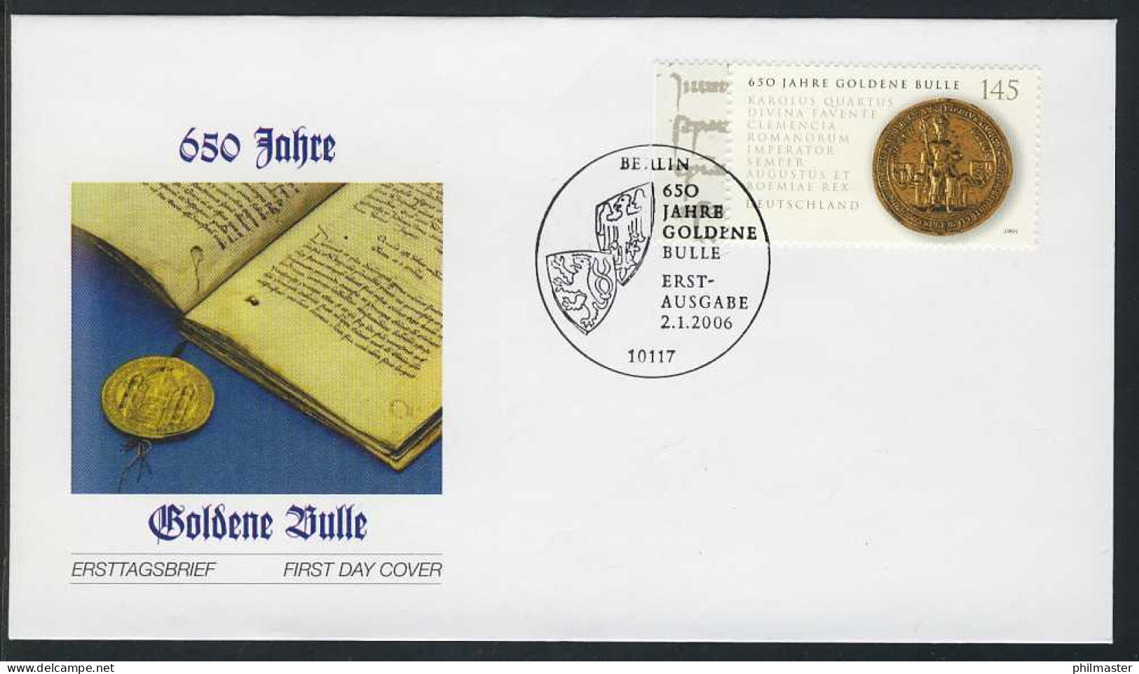 2511 Goldene Bulle FDC Berlin - Briefe U. Dokumente