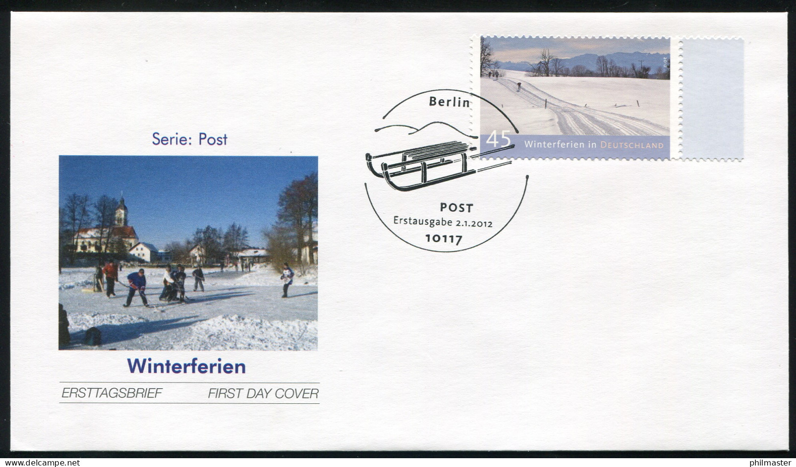 2904 Post: Winterferien 2012, FDC Berlin - Covers & Documents