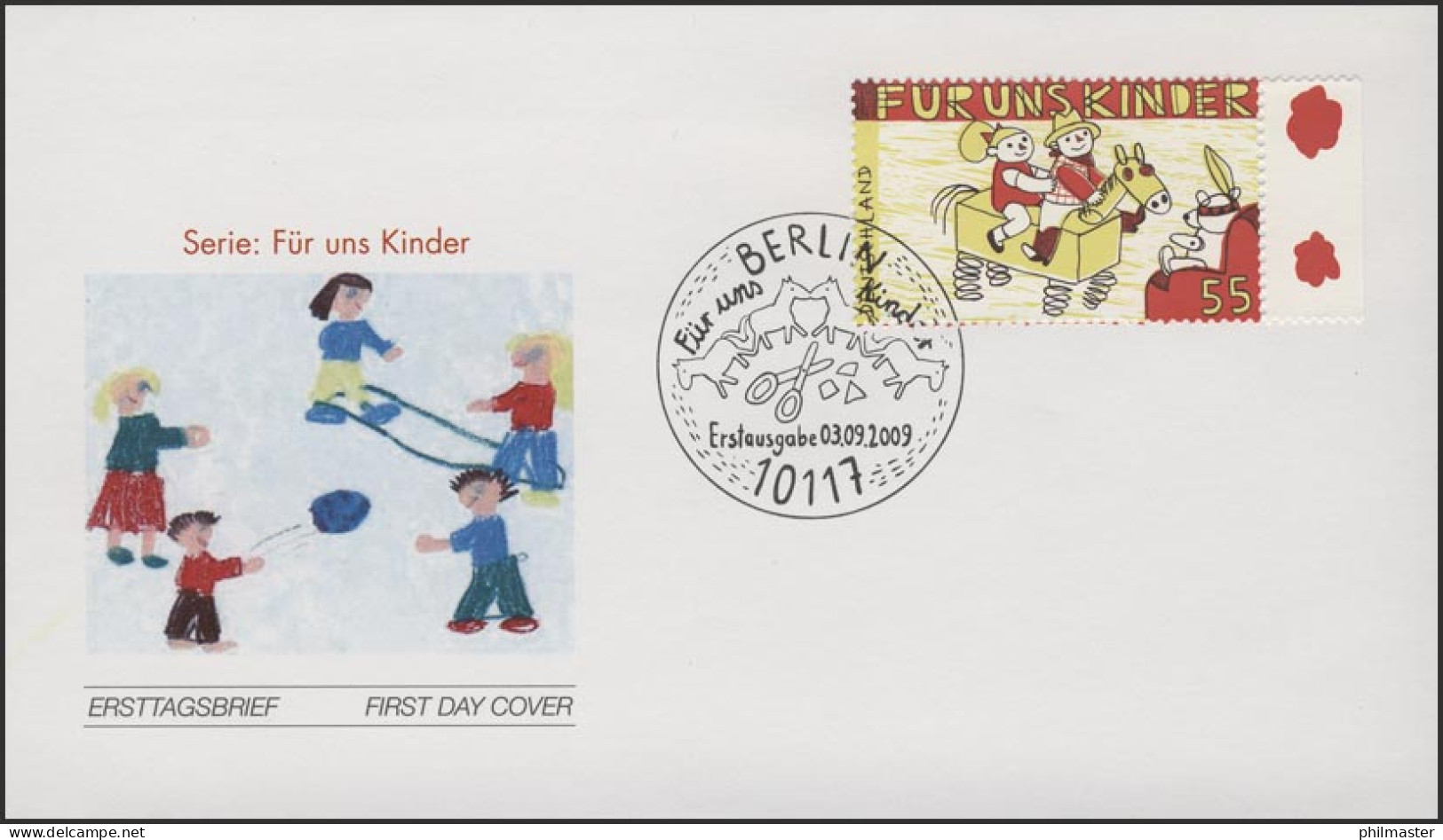 2756 Für Uns Kinder 2009 - FDC Berlin - Cartas & Documentos