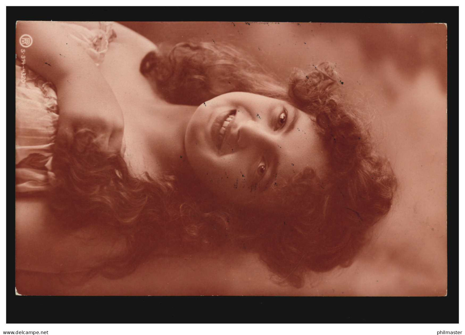 Mode-AK Lächelndes Mädchen Mit Langem Haar, KARLSBAD 12.8.1906 - Fashion