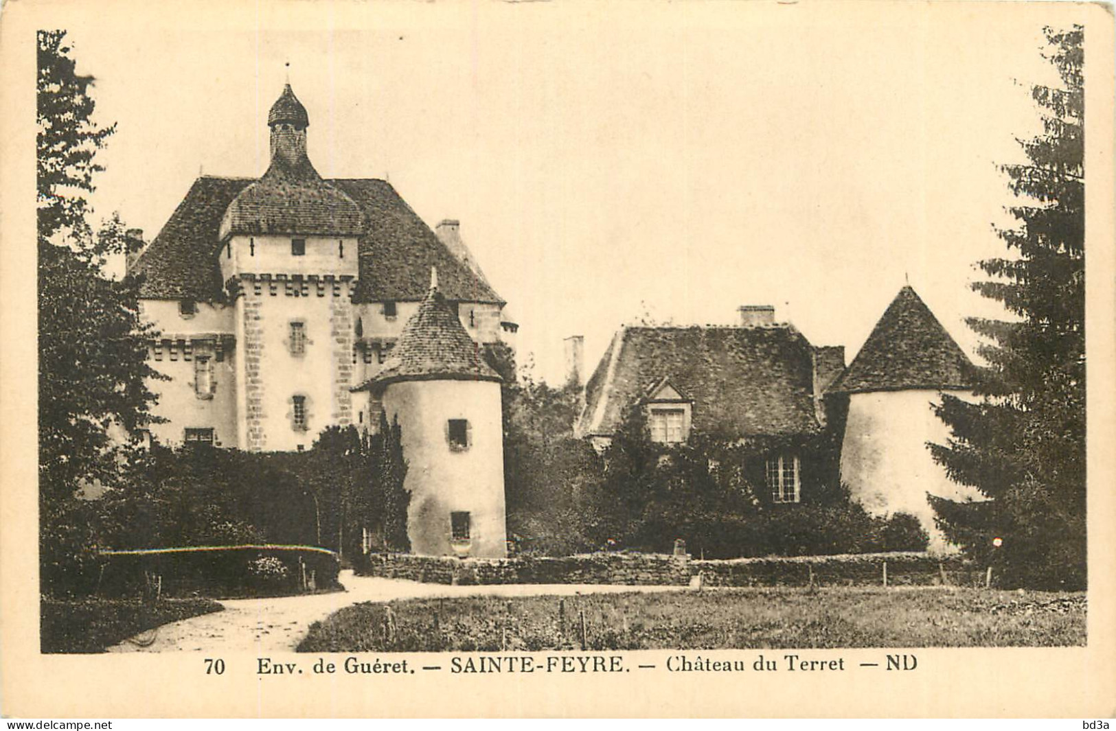  23  SAINTE FEYRE  Château Du Terret  Environs De GUERET - Guéret