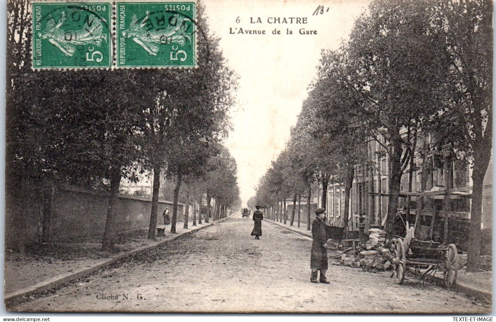 36  LA CHATRE - Perspective De L'avenue De La Gare. - La Chatre