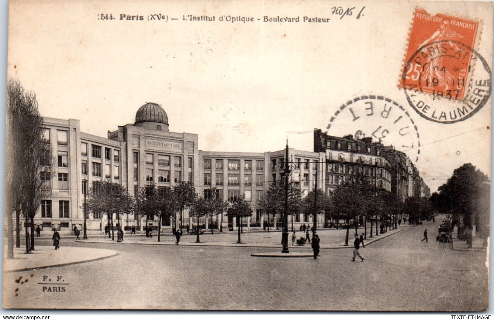 75015 PARIS - Institut D'optique - Le Boulevard Pasteur. - Distretto: 15