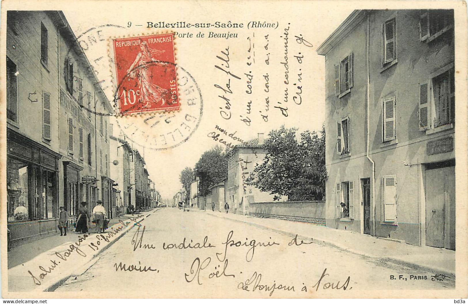   69   BELLEVILLE   PORTE  DE BEAUJEU - Belleville Sur Saone