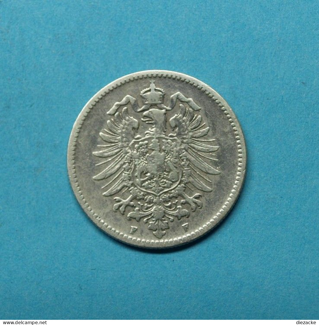 Deutsches Reich 1876 F 1 Mark Kleiner Adler Silber (M4842 - Andere & Zonder Classificatie