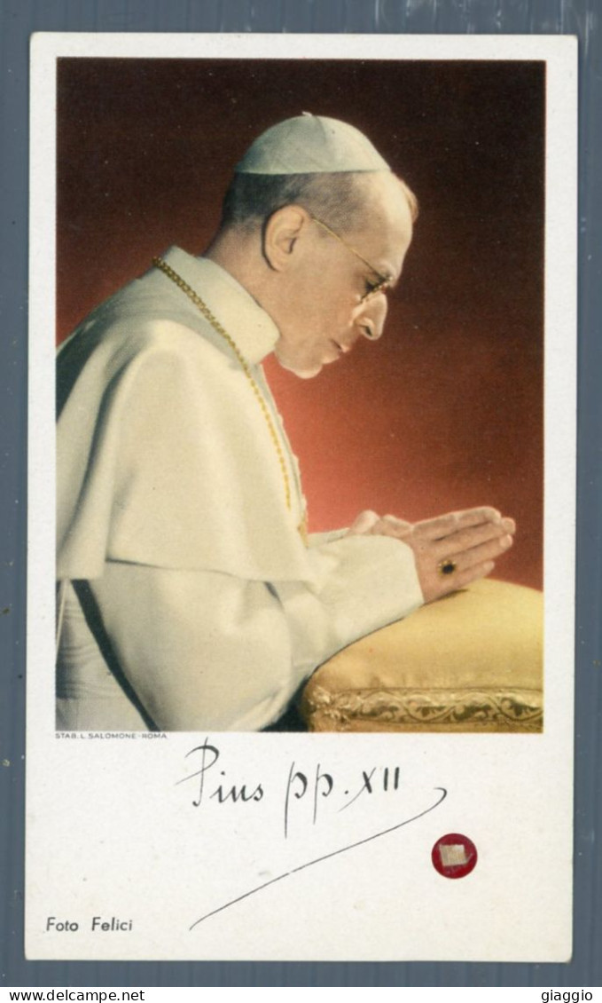 °°° Santino N. 9326 - Papa Pio Xii Con Reliquia °°° - Religion &  Esoterik