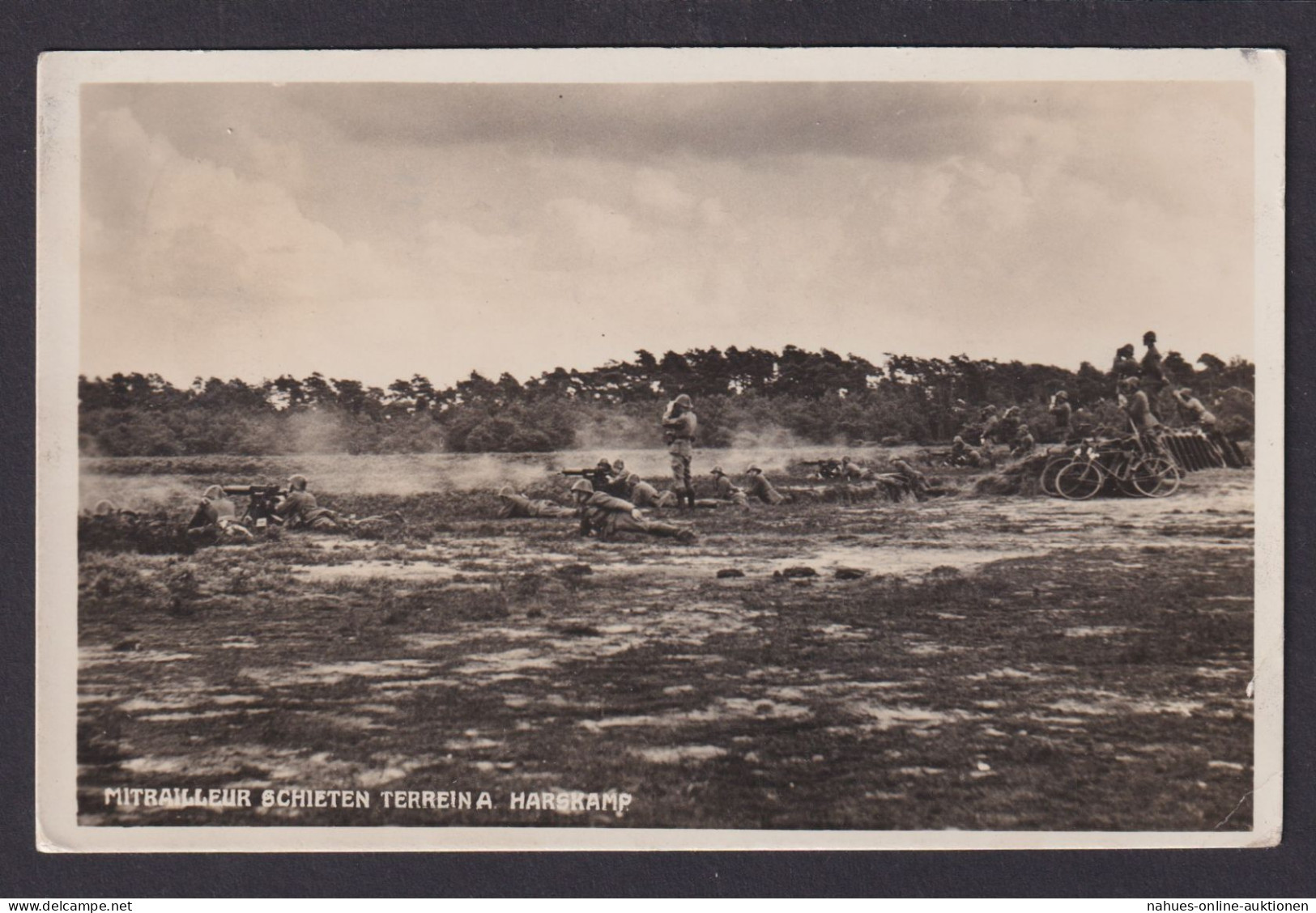 Harskamp Ansichtskarte Niederlande II.Weltkrieg Soldaten 1936 - Brieven En Documenten