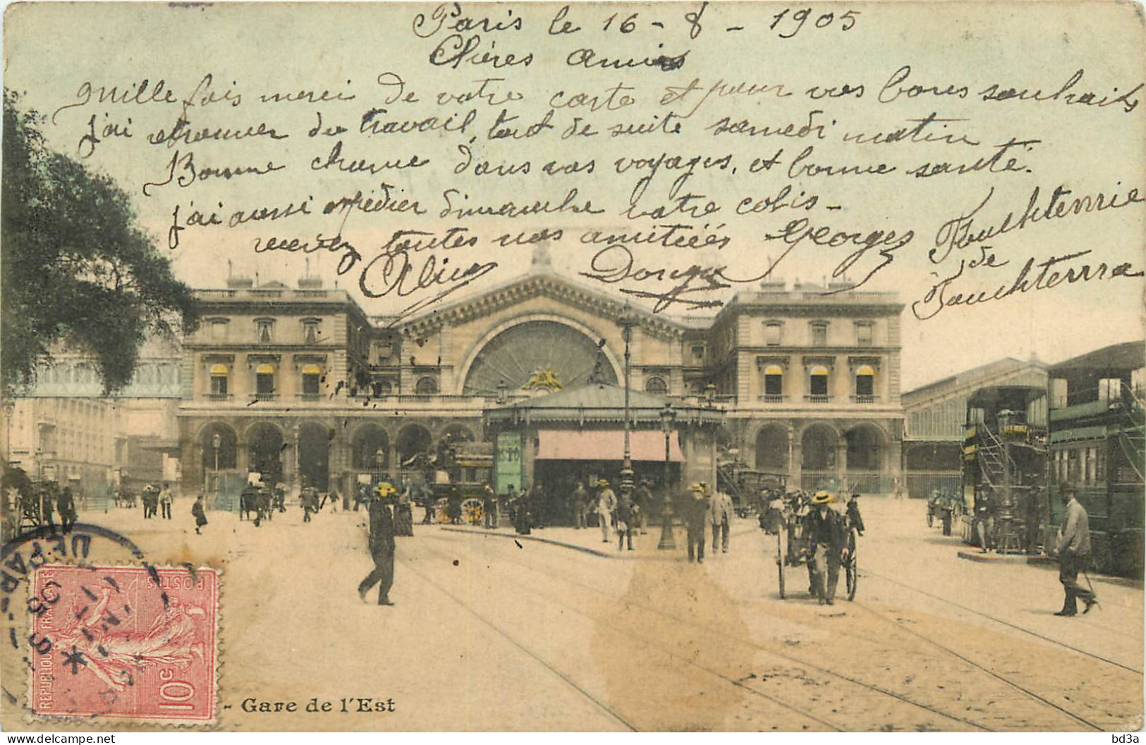  75   PARIS   LA GARE  DE L'EST - Pariser Métro, Bahnhöfe