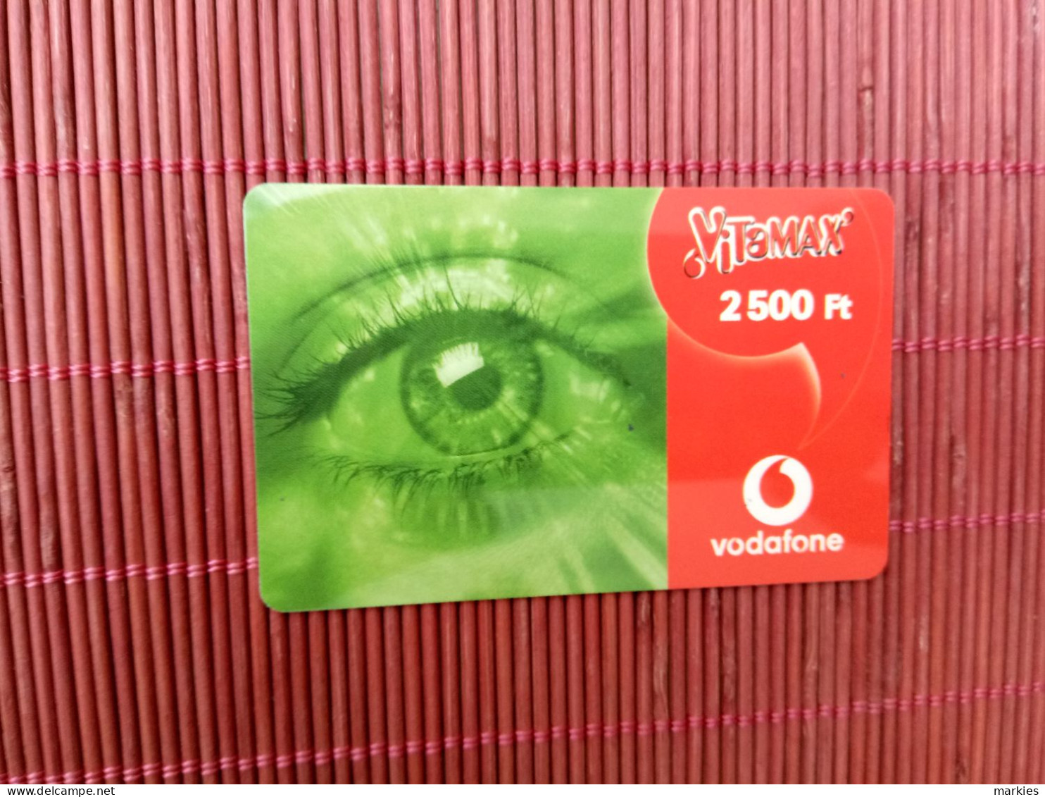 Prepaidcard Hugary Green Eye, 2500  Used Rare - Hungary