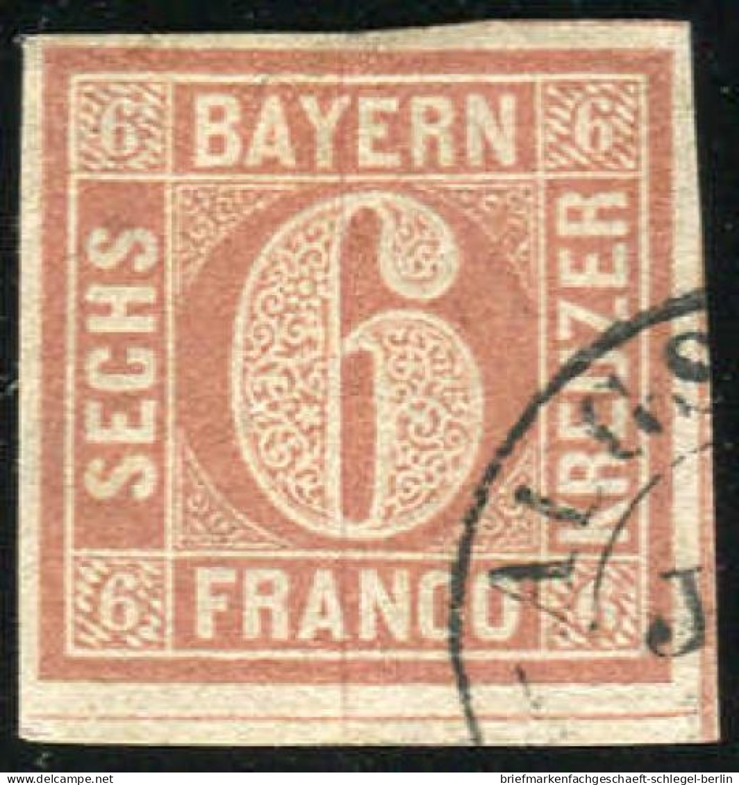 Altdeutschland Bayern, 1849, 4 I, Gestempelt - Gebraucht