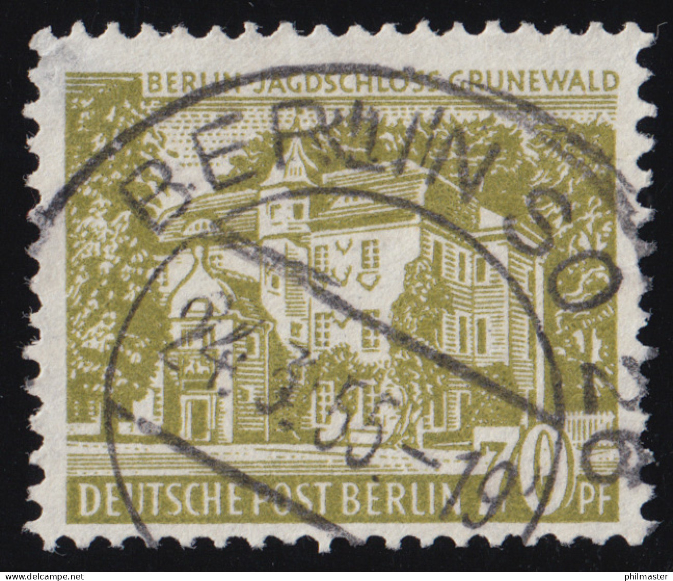 123 Berliner Bauten 70 Pf, Jagdschloß Grunewald O Gestempelt - Used Stamps