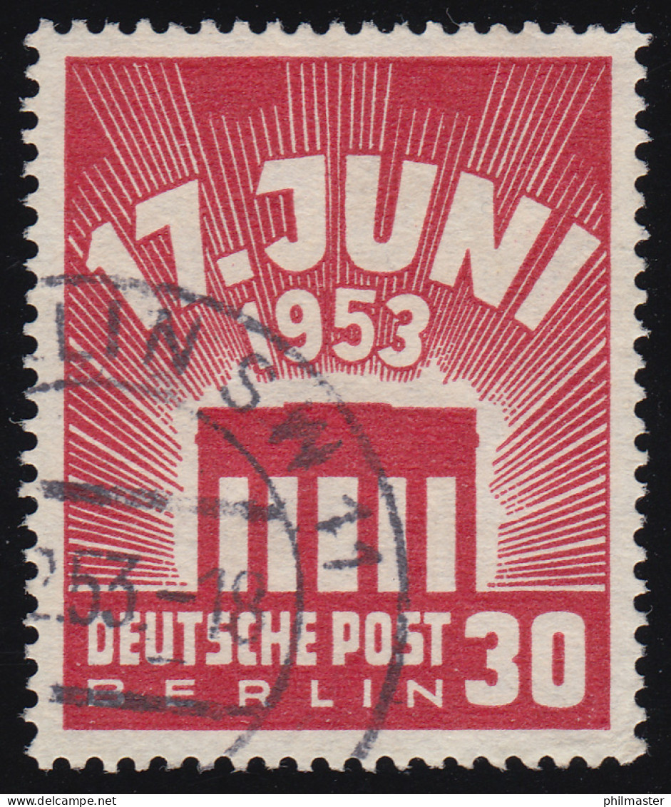 111 17. Juni 1953 30 Pf O Gestempelt - Used Stamps