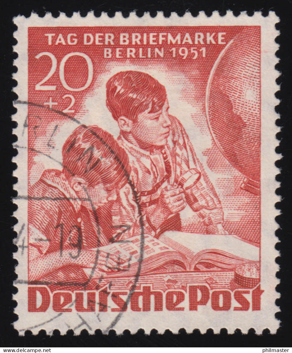 81 Tag Der Briefmarke 1951, 20+2 Pf O Gestempelt - Gebraucht